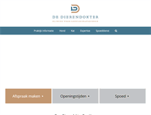 Tablet Screenshot of dierendokterdenhaag.nl